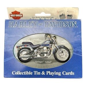Harley-Davidson Collectible Tin/Playing‎ Cards Heritage Softail Springer Softail